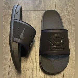 Nike Chicago Bears NFL Offcourt Black Slip On Slides Sandals DD0508-001-Mens 11